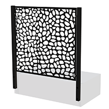 Black decorative lampshade with a pattern