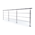 Stålräcke med flera horisontella stänger